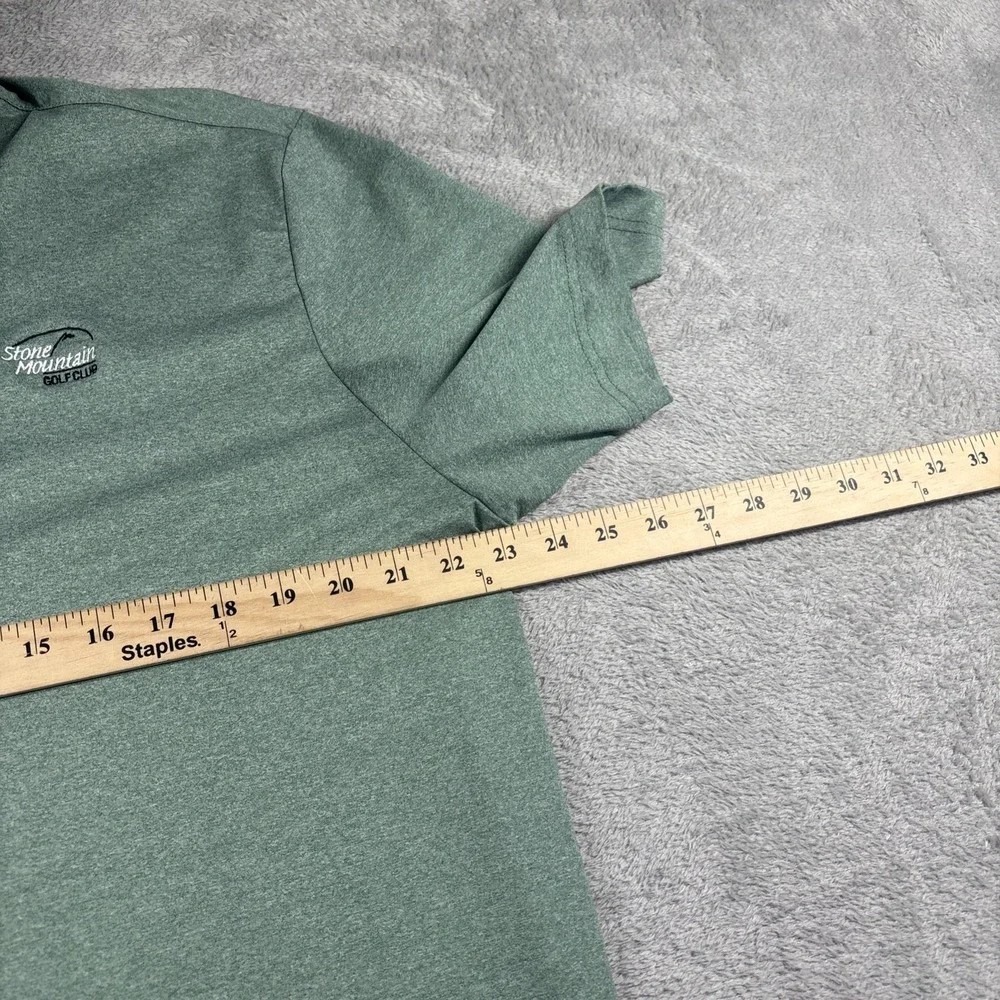 Adidas Mens Golf Polo Shirt Green Stone Mountain Golf Club Sz Large